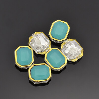 Sew on Rhinestone Taiwan Acrylic Golden Plated Garment Accessories Rectangle Aquamarine 10x8x5mm Hole 05mm
Sew on Rhinestone Taiwan Acrylic Golden Plated Garment Accessories Rectangle Aquamarine 10x8x5mm Hole 05mm