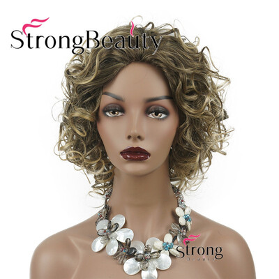 StrongBeauty Women Synthetic Wig Hair Natural Medium length Curly Hair BlondeBlack Wigs Capless
StrongBeauty Women Synthetic Wig Hair Natural Medium length Curly Hair BlondeBlack Wigs Capless