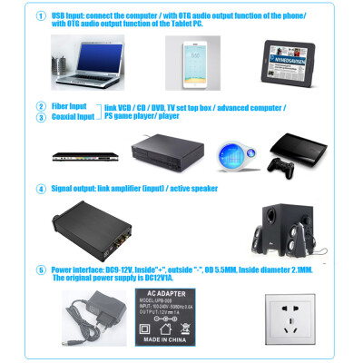 FX-AUDIO DAC-X6 Mini HiFi 20 Digital Audio Decoder DAC Input USBCoaxialOptical Output RCA Amplifier 24Bit96KHz DC12V EU Plug
FX-AUDIO DAC-X6 Mini HiFi 20 Digital Audio Decoder DAC Input USBCoaxialOptical Output RCA Amplifier 24Bit96KHz DC12V EU Plug