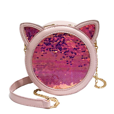 Women Round Small Messenger Bag 2019 New Korean Cat Ear Cute Small Bag Fashion Sequins Handbag Shoulder Crossbody Chain Girl Bag
Women Round Small Messenger Bag 2019 New Korean Cat Ear Cute Small Bag Fashion Sequins Handbag Shoulder Crossbody Chain Girl Bag