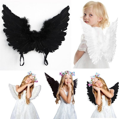Kids Adult WhiteBlack Feather Fairy Feather Angel Wings Fancy Dress Costume Xmas Party Cosplay Photography Props
Kids Adult WhiteBlack Feather Fairy Feather Angel Wings Fancy Dress Costume Xmas Party Cosplay Photography Props