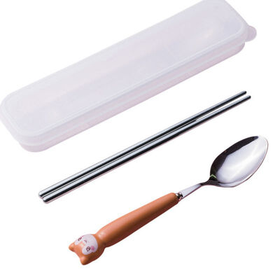 Portable 3pcs Stainless Steel Cutlery Cartoon Set Cute Animal Fork Dinner Children Dinnerware Set Tableware Case Kit
Portable 3pcs Stainless Steel Cutlery Cartoon Set Cute Animal Fork Dinner Children Dinnerware Set Tableware Case Kit