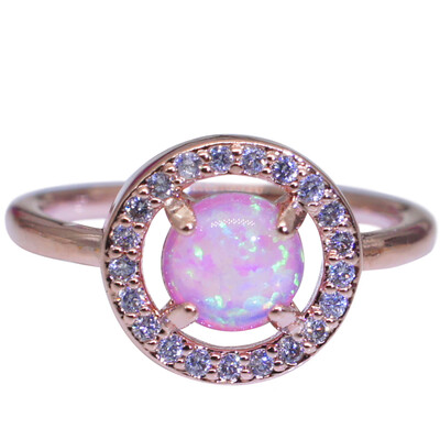14K Gold Plated Rose Gold Ring Opal Ring Rings for Women 
14K Gold Plated Rose Gold Ring Opal Ring Rings for Women