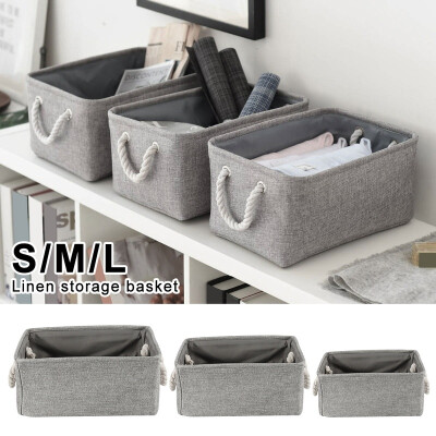 3 Size Storage Bin Basket Box Linen Fabric Organizer Drawer Container Household for Toy Clothes Sundries Storage
3 Size Storage Bin Basket Box Linen Fabric Organizer Drawer Container Household for Toy Clothes Sundries Storage