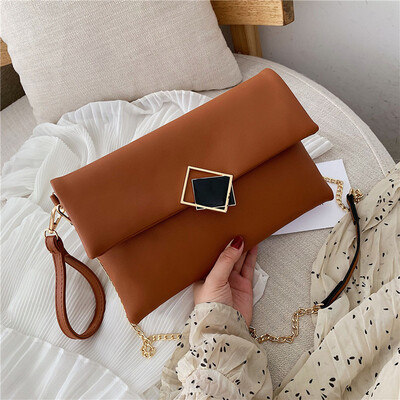 Qiao Bani 2019 new European&American style fashion simple solid color chain envelope bag hand shoulder diagonal female bag tide
Qiao Bani 2019 new European&American style fashion simple solid color chain envelope bag hand shoulder diagonal female bag tide
