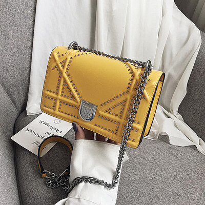 Qiao Bani 2019 new Korean chic fashion rivet small square bag shoulder diagonal trend handbags a generation
Qiao Bani 2019 new Korean chic fashion rivet small square bag shoulder diagonal trend handbags a generation