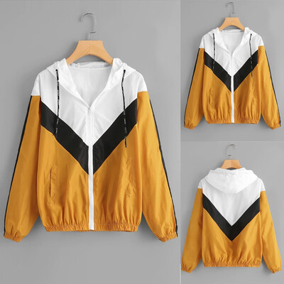 〖Follure〗Womens Long Sleeve Patchwork Thin Skin Hooded Zip Stitching Outwear Coat
〖Follure〗Womens Long Sleeve Patchwork Thin Skin Hooded Zip Stitching Outwear Coat