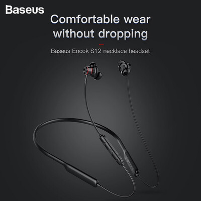 Baseus Encok S12 bluetooth 50 necklace headset for sport with IPX5 water proof earphone for Apple&Xiaomi phones
Baseus Encok S12 bluetooth 50 necklace headset for sport with IPX5 water proof earphone for Apple&Xiaomi phones