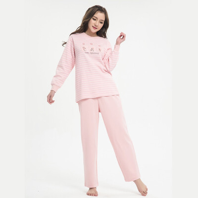 XUE ZHU counter genuine new strip printing long sleeve pants suit pajamas home service 13263
XUE ZHU counter genuine new strip printing long sleeve pants suit pajamas home service 13263