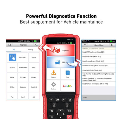Beautytrees LAUNCH X431 CRP423 OBD2 Code Reader Scanner support Engine ABS Airbag SRS Auto diagnostic tool good than CRP123
Beautytrees LAUNCH X431 CRP423 OBD2 Code Reader Scanner support Engine ABS Airbag SRS Auto diagnostic tool good than CRP123