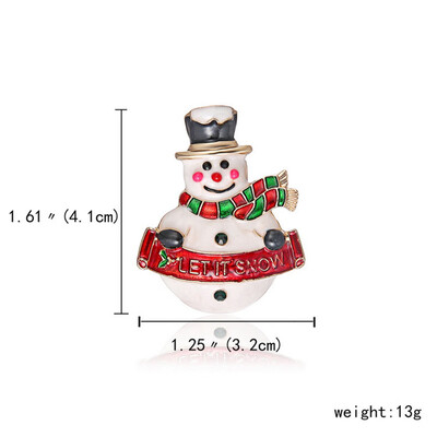 Xmas Enamel Snowman Stockings Santa Tree Brooch Pin Christmas Gifts Women Men Brooches Charm Crystal Rhinestone
Xmas Enamel Snowman Stockings Santa Tree Brooch Pin Christmas Gifts Women Men Brooches Charm Crystal Rhinestone