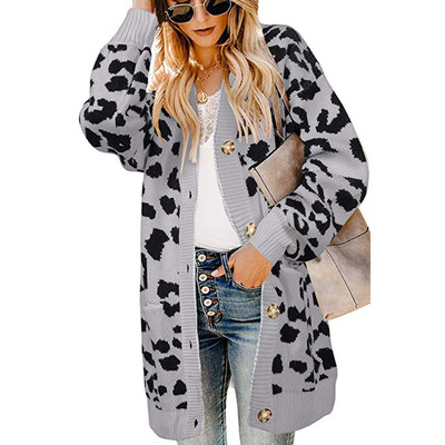 〖Follure〗Fashion Women Knitted Leopard Print Long Sleeve Cardigan T-shirt Sweater Coat
〖Follure〗Fashion Women Knitted Leopard Print Long Sleeve Cardigan T-shirt Sweater Coat