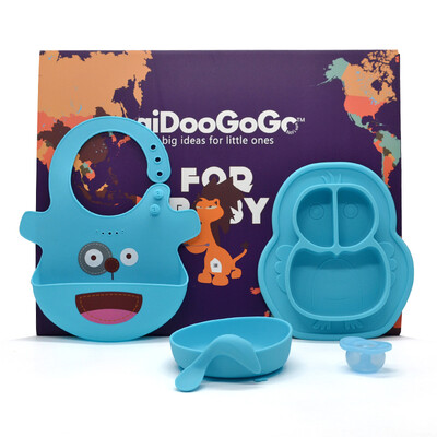 aiDooGoGo childrens cutlery set baby gift box food supplement silicone rice bowl sucker bowl elbow training spoon plate pacifier five-piece blue
aiDooGoGo childrens cutlery set baby gift box food supplement silicone rice bowl sucker bowl elbow training spoon plate pacifier five-piece blue