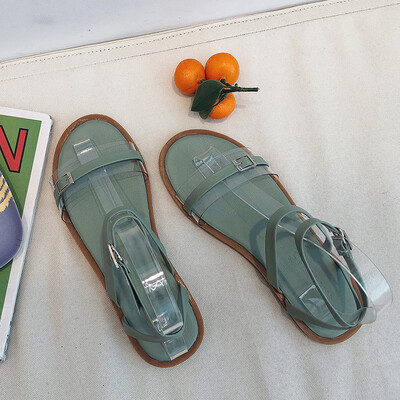 Summer 2019 new Korean version of Joker student thick cake Roman Sandals fairy wind chic flat sandals women
Summer 2019 new Korean version of Joker student thick cake Roman Sandals fairy wind chic flat sandals women