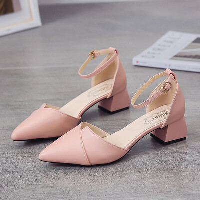 2019 new summer Baotou sandals womens fairy wind documentary shoes pointed womens shoes thick heel high heels Joker
2019 new summer Baotou sandals womens fairy wind documentary shoes pointed womens shoes thick heel high heels Joker