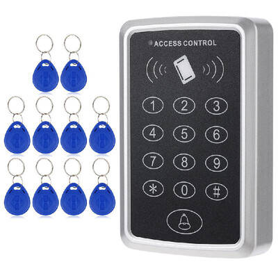 125KHz Single Door Proximity RFID Card Access Control System Keypad Include 10pcs ID Keyfobs
125KHz Single Door Proximity RFID Card Access Control System Keypad Include 10pcs ID Keyfobs