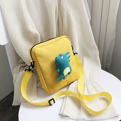 Cartoon cute little dinosaur canvas bag 2019 new fashion cute messenger Messenger bag casual simple wild shoulder bag
Cartoon cute little dinosaur canvas bag 2019 new fashion cute messenger Messenger bag casual simple wild shoulder bag