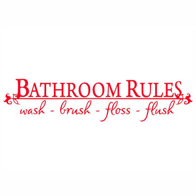 〖Follure〗BATHROOM RULES Wash Brush Floss Flush Quote Saying Wall Sticker For Bathroom
〖Follure〗BATHROOM RULES Wash Brush Floss Flush Quote Saying Wall Sticker For Bathroom