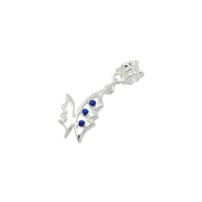 Alloy European Dangle Pendants with Rhinestone Silver Metal Color Butterfly Size about 365mm long
Alloy European Dangle Pendants with Rhinestone Silver Metal Color Butterfly Size about 365mm long