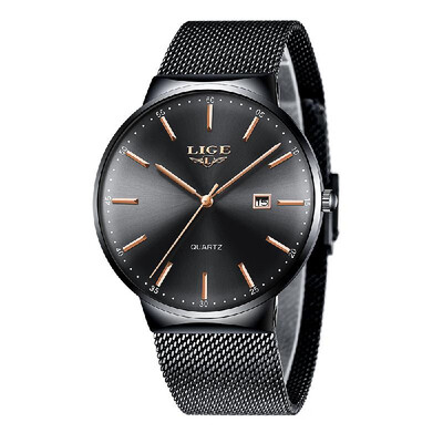 LIGE 9903 Fashion Top Luxury Brand Men Full Stainless Steel Mesh Strap Business Watches Quartz Clock Men Wristwatch Relogio Mascul
LIGE 9903 Fashion Top Luxury Brand Men Full Stainless Steel Mesh Strap Business Watches Quartz Clock Men Wristwatch Relogio Mascul
