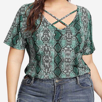 Nomeni Fashion Womens Casual Plus Size Plain Snake Print T-shirt O-Neck Short Sleeve Tops
Nomeni Fashion Womens Casual Plus Size Plain Snake Print T-shirt O-Neck Short Sleeve Tops