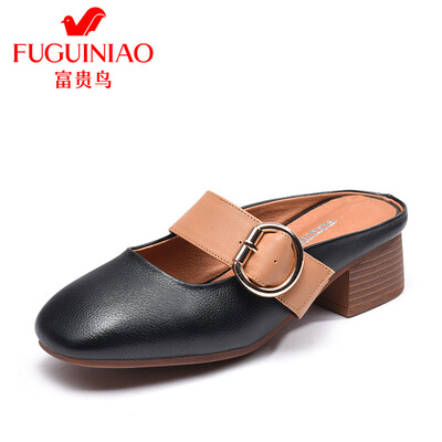 Fugui bird FUGUINIAO womens shoes casual shallow mouth low-heeled layer cowhide lazy fashion K99D531C black 35
Fugui bird FUGUINIAO womens shoes casual shallow mouth low-heeled layer cowhide lazy fashion K99D531C black 35