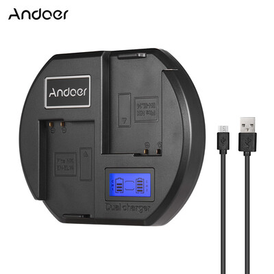 Andoer Fast Charger Dual-channel Camera Battery Charger Digital LCD Display USB Input for Nikon EN-EL14 Battery for Nikon D3300 D5
Andoer Fast Charger Dual-channel Camera Battery Charger Digital LCD Display USB Input for Nikon EN-EL14 Battery for Nikon D3300 D5