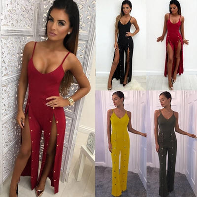 New Women Ladies Sleeveless Button Clubwear Summer Playsuit Bodycon Party Jumpsuit Romper Trousers
New Women Ladies Sleeveless Button Clubwear Summer Playsuit Bodycon Party Jumpsuit Romper Trousers
