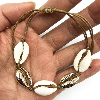 Fashion 2019 Gold Color Cowrie Shell Choker Necklace Women Bohemia Statement Collier Punk Bead Rope Chain Necklace
Fashion 2019 Gold Color Cowrie Shell Choker Necklace Women Bohemia Statement Collier Punk Bead Rope Chain Necklace