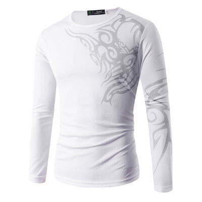 Fashion Casual Style Domineering Mens T Shirts Stamp Printing Tattoo Tide Cultivating Long Sleeve T Shirts For Men
Fashion Casual Style Domineering Mens T Shirts Stamp Printing Tattoo Tide Cultivating Long Sleeve T Shirts For Men