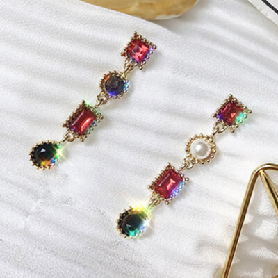 Luxury Multicolor Rhinestone Charm Long Earrings New Fashion Statement Drop Dangle Earring Jewelry For Women
Luxury Multicolor Rhinestone Charm Long Earrings New Fashion Statement Drop Dangle Earring Jewelry For Women