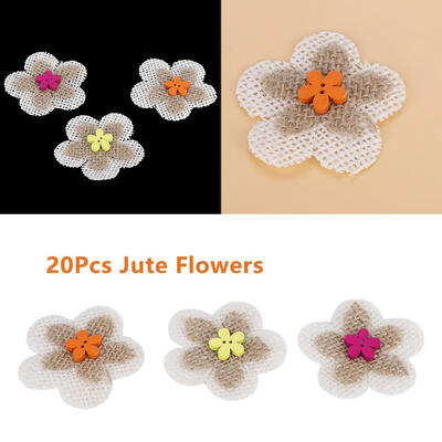 Greensen 20Pcs Double Layer Flower Buckle Knitting Jute Burlap Craft Party Decorationcolor random
Greensen 20Pcs Double Layer Flower Buckle Knitting Jute Burlap Craft Party Decorationcolor random