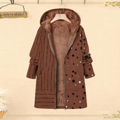 Toponeto Plus Size Women Winter Warm Printed Pockets Thicker Zipper Hooded Coat Outwear
Toponeto Plus Size Women Winter Warm Printed Pockets Thicker Zipper Hooded Coat Outwear