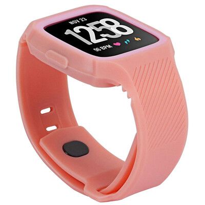 SDQB-007 Watch Band Silicone Replacement Watch Strap with Shock Proof Protective Case for Fitbit Versa Smart Watch
SDQB-007 Watch Band Silicone Replacement Watch Strap with Shock Proof Protective Case for Fitbit Versa Smart Watch