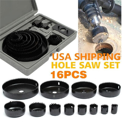 16pcs Carbide Drill Bits Wood Drills Tapper Hole Saw Set Holing Tools for Woodworking
16pcs Carbide Drill Bits Wood Drills Tapper Hole Saw Set Holing Tools for Woodworking