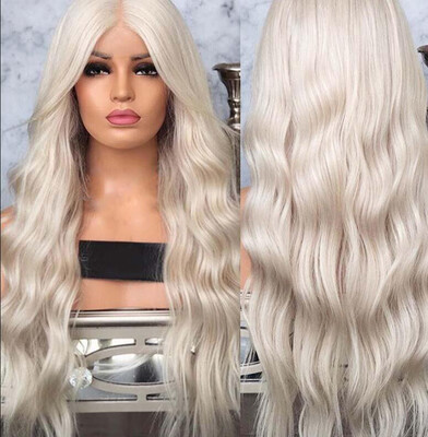 〖Follure〗Womens Fashion Front lace Wig Silver Synthetic Hair Long Wigs Wave Curly Wig
〖Follure〗Womens Fashion Front lace Wig Silver Synthetic Hair Long Wigs Wave Curly Wig
