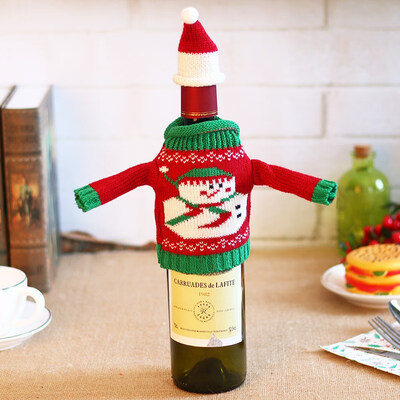 FUNNYBUNNY Christmas Knit Christmas Elk Wine Bottle Set Creative Sweater Wine Set Holiday Decorations
FUNNYBUNNY Christmas Knit Christmas Elk Wine Bottle Set Creative Sweater Wine Set Holiday Decorations