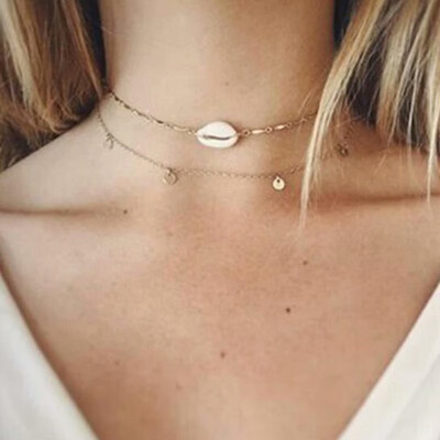 Multi Layer Shell Pendant Necklace For Women Gold Chain Necklace Crystal Choker Necklaces Summer Bohemian Best Friend Jewelry
Multi Layer Shell Pendant Necklace For Women Gold Chain Necklace Crystal Choker Necklaces Summer Bohemian Best Friend Jewelry