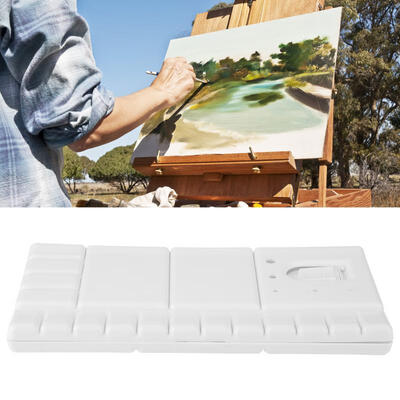 Greensen 33 Compartments Rectangle Folding Art Craft Paint Palette Watercolor Mixing Tray Box
Greensen 33 Compartments Rectangle Folding Art Craft Paint Palette Watercolor Mixing Tray Box