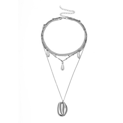 2019 New Fashion Imitation Pearl Choker Necklace Women Gold Color Bead Cowrie Big Sea Shell Pendant Necklace Statement Collier
2019 New Fashion Imitation Pearl Choker Necklace Women Gold Color Bead Cowrie Big Sea Shell Pendant Necklace Statement Collier
