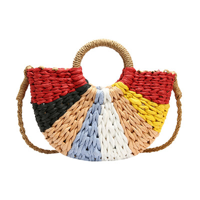 Tailored Woman 2019 New Stitching Woven Handbag Fashion Messenger Bag Large Capacity Bag
Tailored Woman 2019 New Stitching Woven Handbag Fashion Messenger Bag Large Capacity Bag
