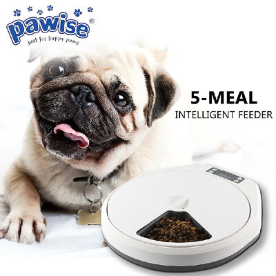 Pawise Automatic Pet Feeder Timing Feeder 5 Meal 5 Cell Pet Dry Food Dispenser Dish Feed 24 Hours Timer for Dog Cat Pet
Pawise Automatic Pet Feeder Timing Feeder 5 Meal 5 Cell Pet Dry Food Dispenser Dish Feed 24 Hours Timer for Dog Cat Pet