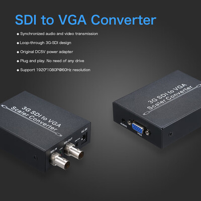 SDI to VGA Audio Converter with 3G Signal 1080P Scaler Converter Compatible with 3GHDSDI
SDI to VGA Audio Converter with 3G Signal 1080P Scaler Converter Compatible with 3GHDSDI