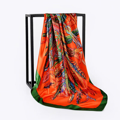 90cm90cm new scarf oil painting color matching printing feather crown ladies silk scarf large square scarf FJ138
90cm90cm new scarf oil painting color matching printing feather crown ladies silk scarf large square scarf FJ138