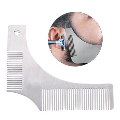 Greensen Beard Shaping Tool Stainless Steel Anti Static Beard Modeling Template Mustache Styling Comb
Greensen Beard Shaping Tool Stainless Steel Anti Static Beard Modeling Template Mustache Styling Comb