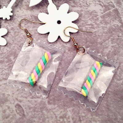 1Pair Hot Korean Fun Candy Color Transparent Dangle Earrings Lollipop Heart Fashion Resign Rainbow Drop Earring For Women
1Pair Hot Korean Fun Candy Color Transparent Dangle Earrings Lollipop Heart Fashion Resign Rainbow Drop Earring For Women