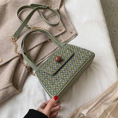 Chic chain small bag small fresh&knitted portable womens bag new 2019 simple&small square bag single-shoulder obliqu
Chic chain small bag small fresh&knitted portable womens bag new 2019 simple&small square bag single-shoulder obliqu