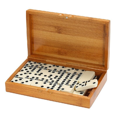 Double Six Dominoes Set Entertainment Recreational Travel Game Toy Black Dots Dominoes
Double Six Dominoes Set Entertainment Recreational Travel Game Toy Black Dots Dominoes