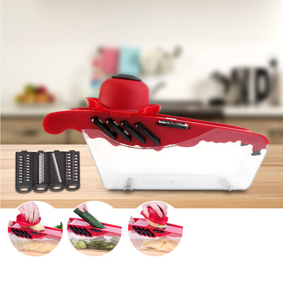 Tbest Kitchen Mandoline Slicer Vegetable Cutter Potato Grater&Food Container with 5 BladesPotato Grater Mandoline Slicer
Tbest Kitchen Mandoline Slicer Vegetable Cutter Potato Grater&Food Container with 5 BladesPotato Grater Mandoline Slicer