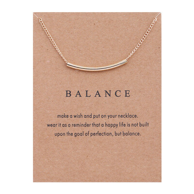 Fashion Jewelry New Gold-color Balance Tube Bar Word Long Alloy Pendant Short Necklace
Fashion Jewelry New Gold-color Balance Tube Bar Word Long Alloy Pendant Short Necklace